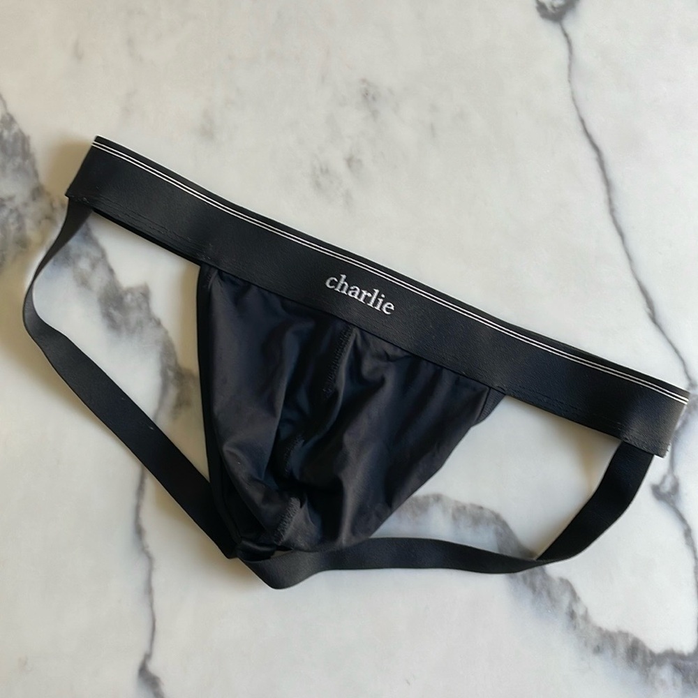 Charlie by Matthew Zink Micromodal Black Jockstrap